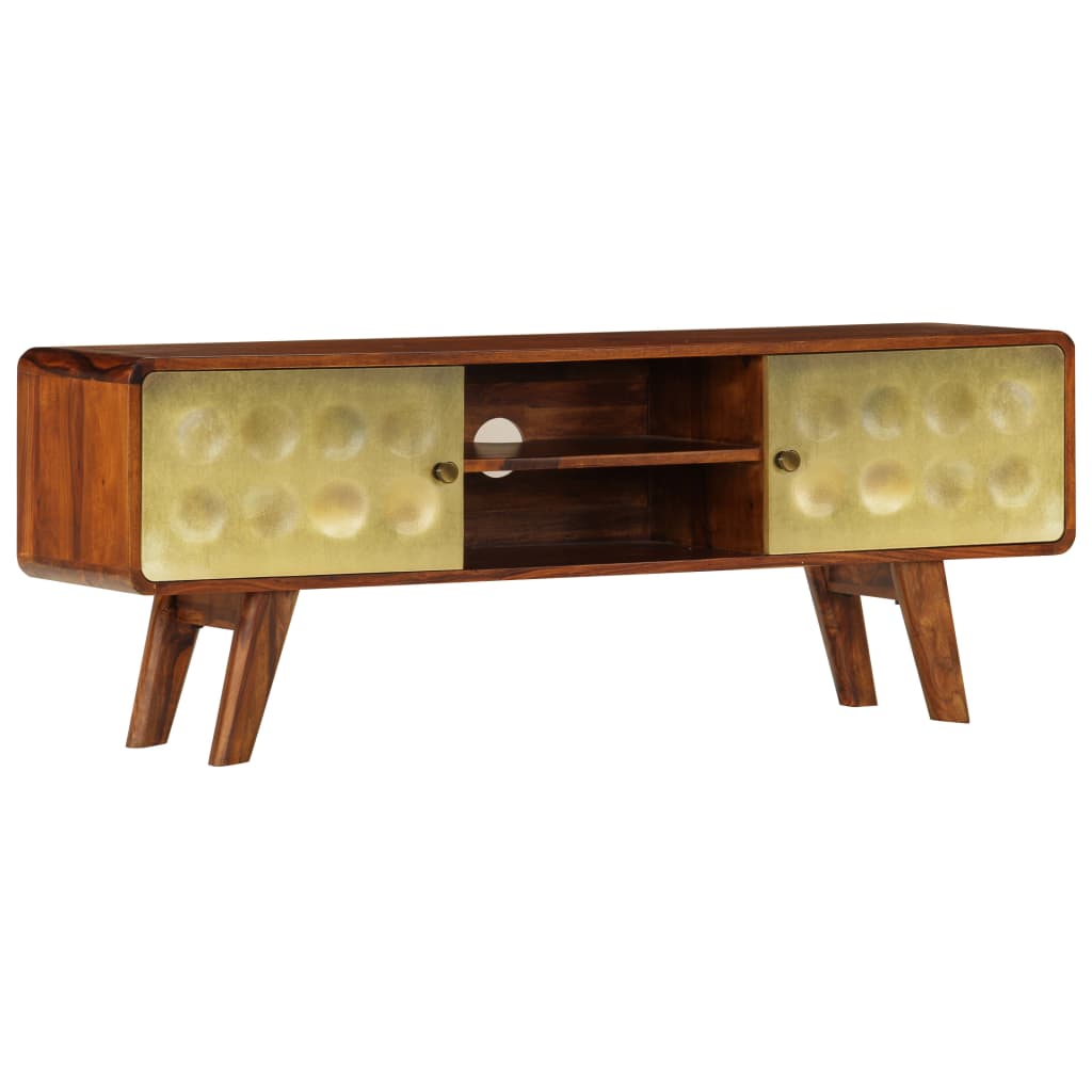 Tv Stolek 120 X 30 X 45 Cm Masivní Akáciové Dřevo