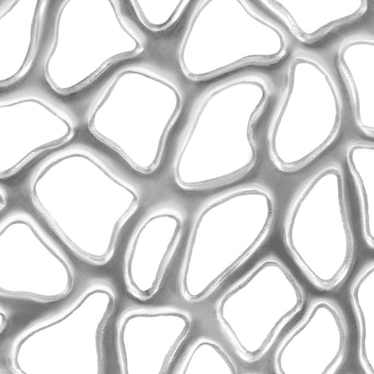 Konferenční Stolek Z Litého Hliníku Stříbrný