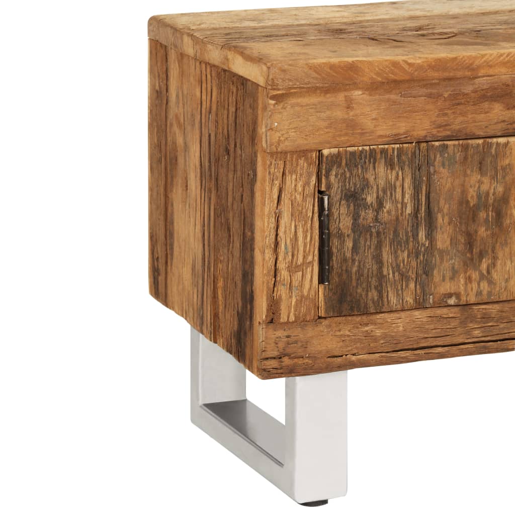 Tv Stolek Z Masivních Recyklovaných Pražců 140 X 30 X 40 Cm