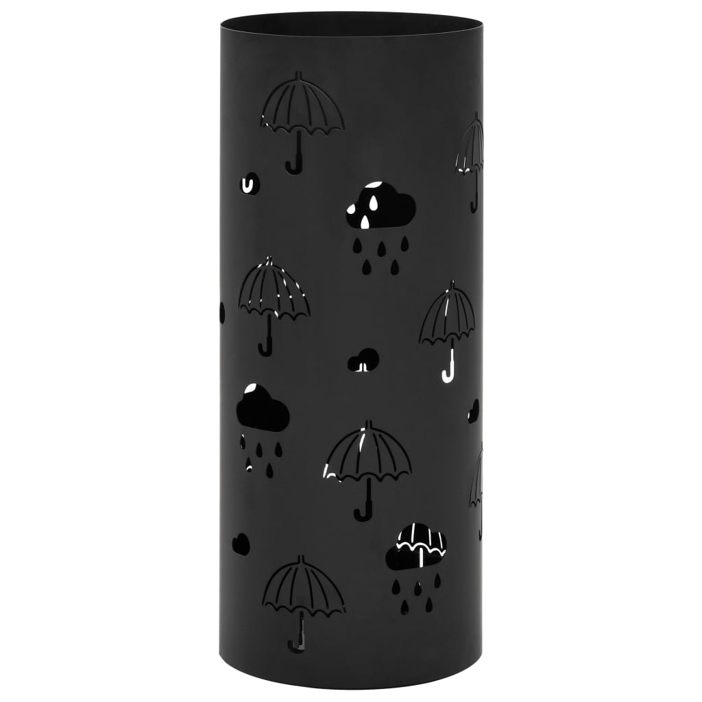 Bílý Hranatý Stojan Na Deštníky A Vycházkové Hole, Ocelový, 48,5 Cm