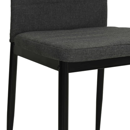 Jídelní Židle 2 Ks Tmavě Šedé Textil