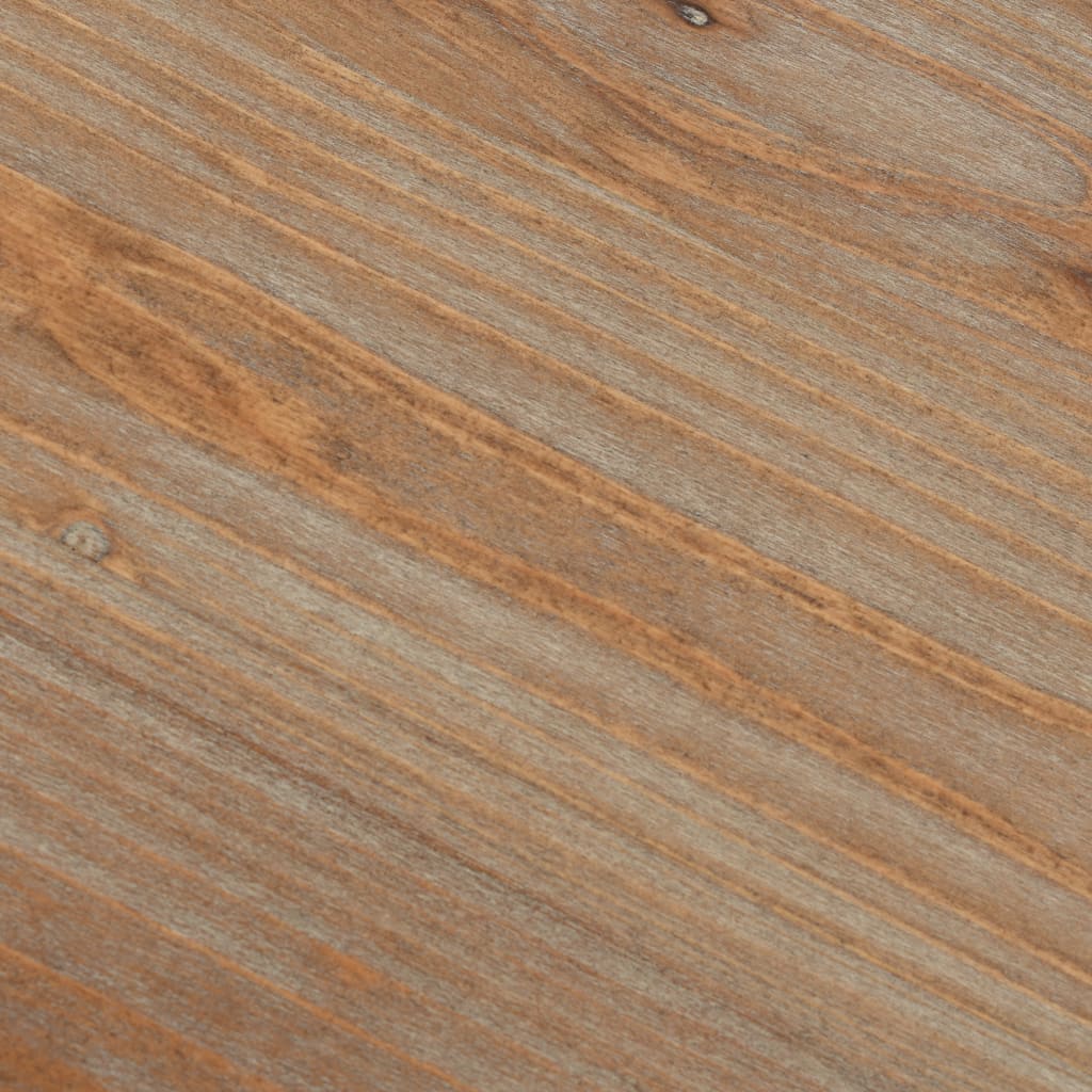 Psací Stůl Se 2 Skříňkami Masivní Jedle A Ocel 120 X 50 X 76 Cm