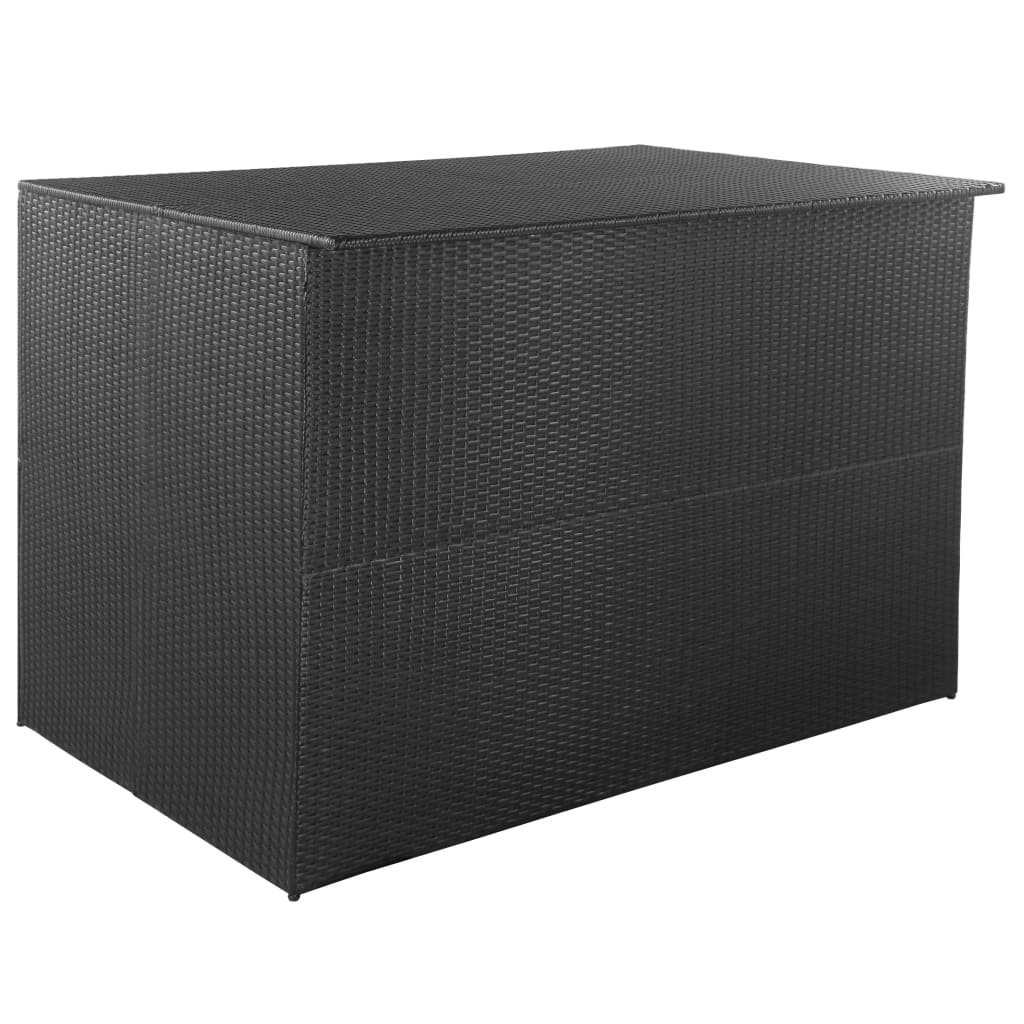 Zahradní Úložný Box Šedý 150 X 100 X 100 Cm Polyratan