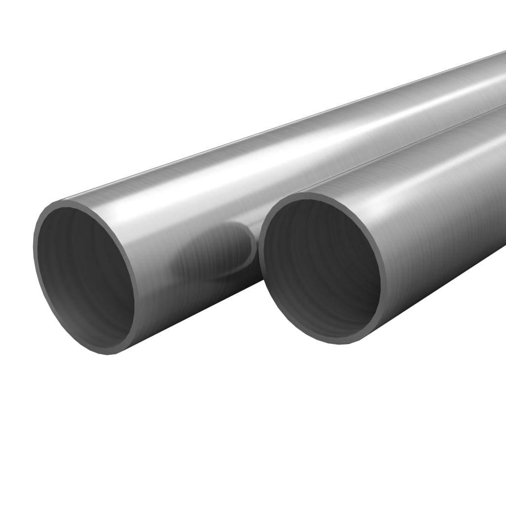 Trubky Z Nerezové Oceli 2 Ks Kulaté V2A Ø42 X 1,8 Mm