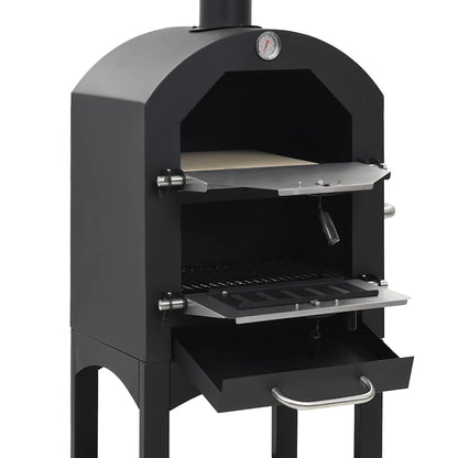 Venkovní Pec Na Pizzu Na Dřevěné Uhlí S Kamenem