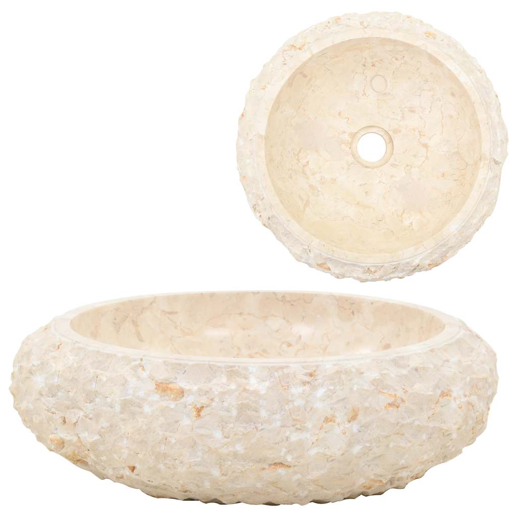 Umyvadlo 40 X 12 Cm Mramor Krémové