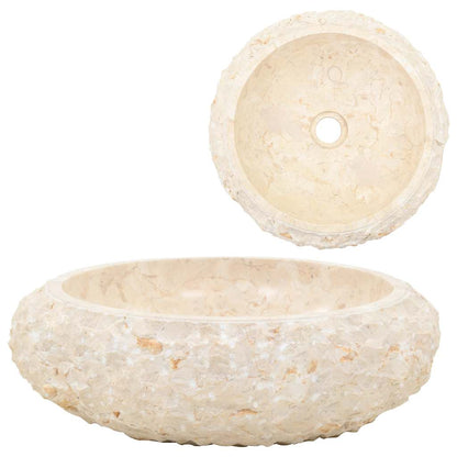 Umyvadlo 40 X 12 Cm Mramor Krémové