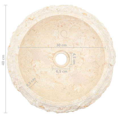 Umyvadlo 40 X 12 Cm Mramor Krémové