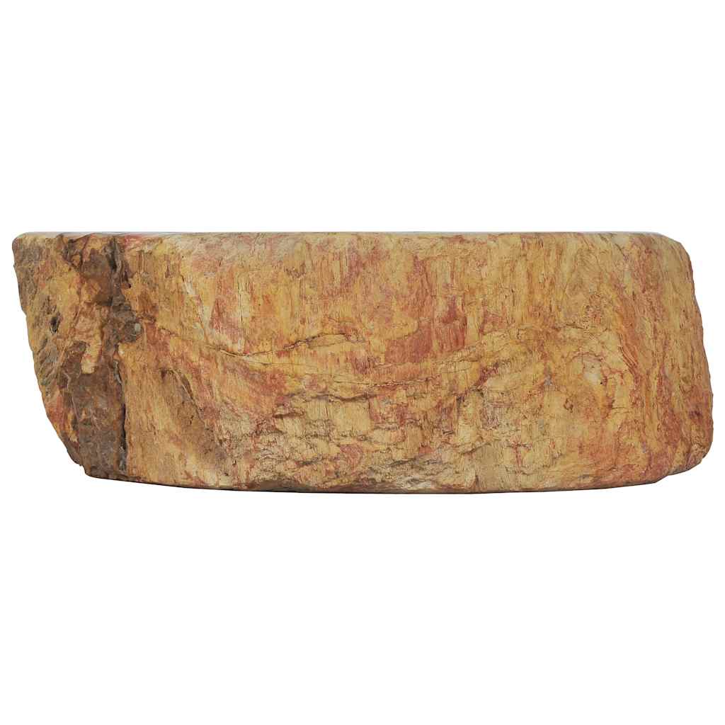Umyvadlo 45 X 35 X 15 Cm Fosilní Kámen Krémové
