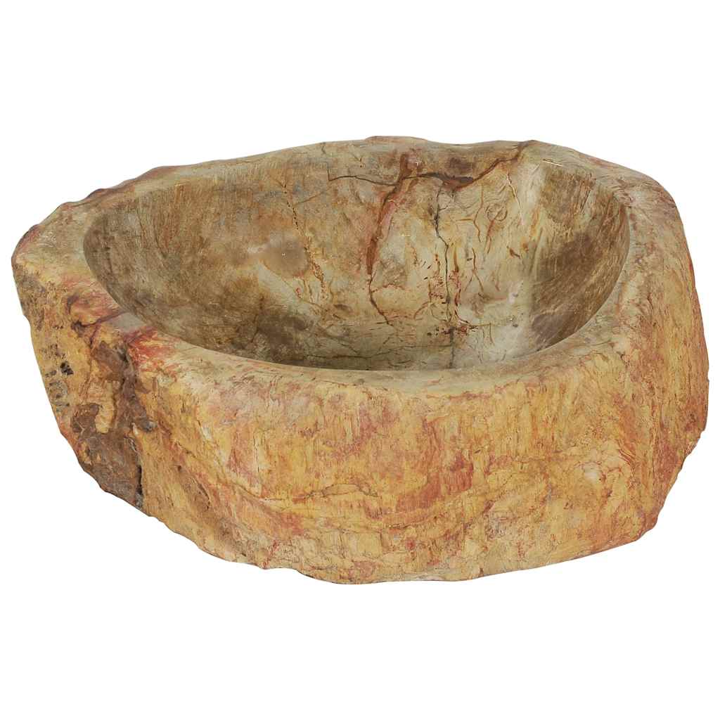 Umyvadlo 45 X 35 X 15 Cm Fosilní Kámen Krémové
