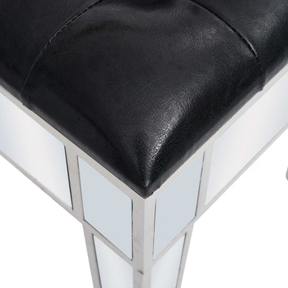 Zrcadlový Toaletní Stolek Se Stoličkou Mdf A Sklo