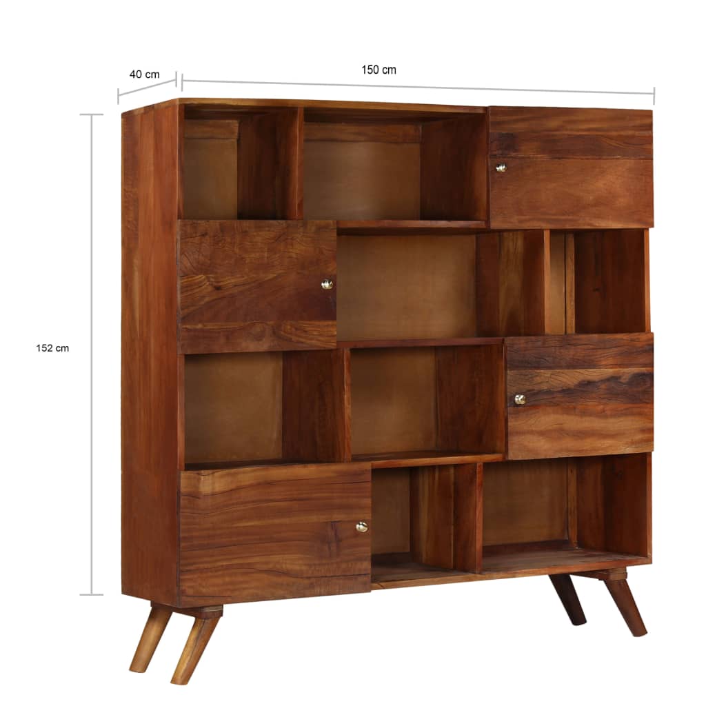 Komoda 150 X 40 X 152 Cm Masivní Recyklované Dřevo