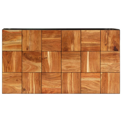 Konferenční Stolek 110 X 60 X 40 Cm Masivní Akácie A Ocel