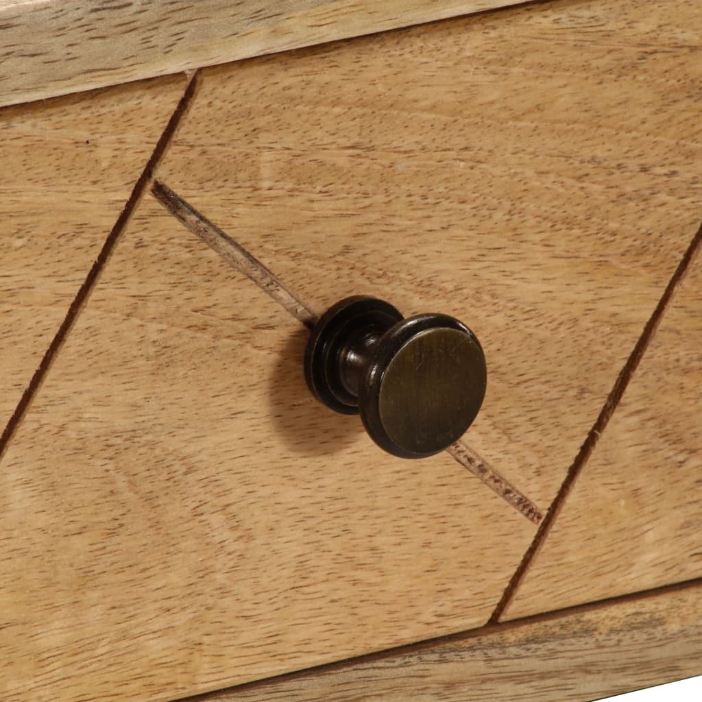 Psací Stůl Se Zásuvkami 110 X 50 X 76 Cm Masivní Mangovník