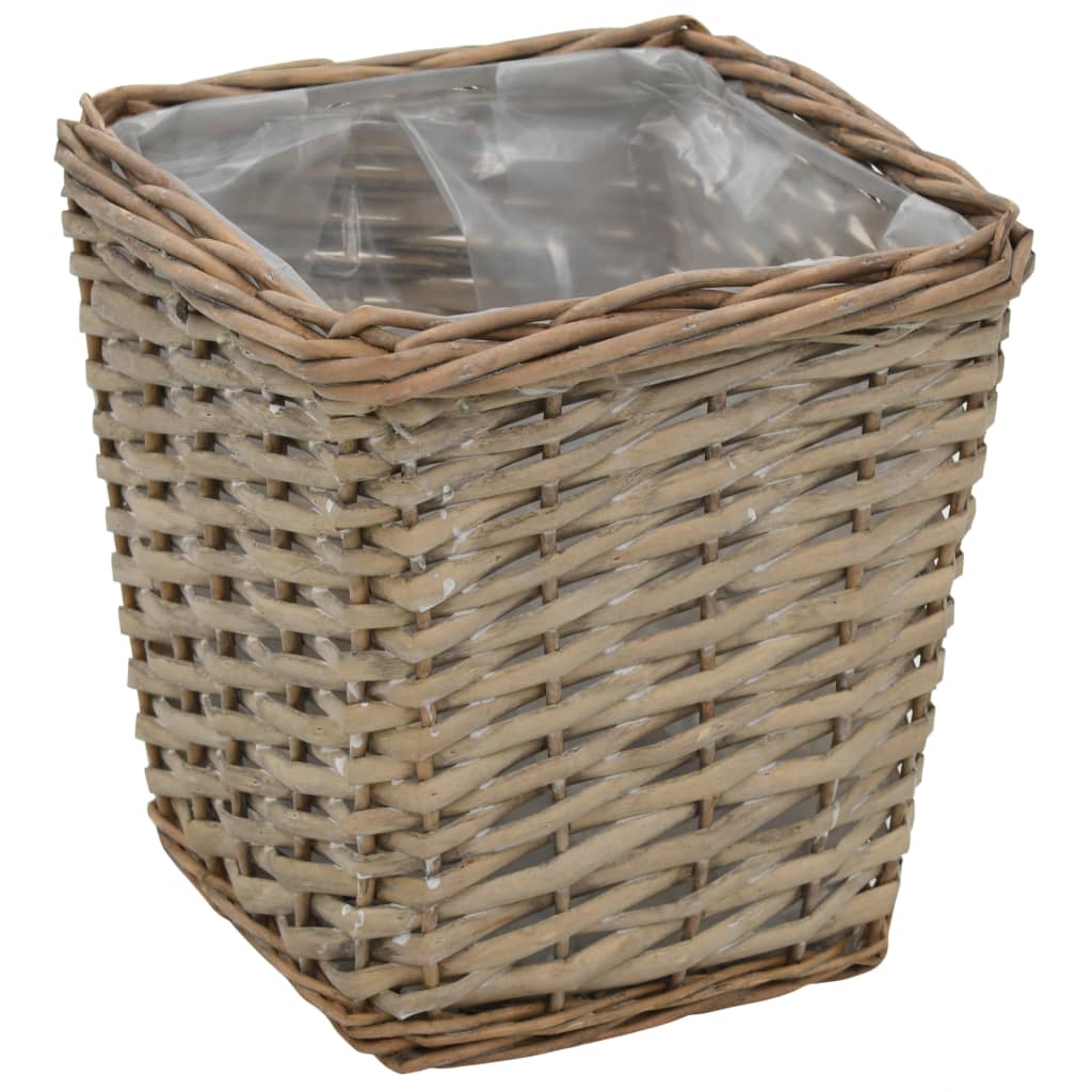 Vyvýšený Záhon 3 Ks Proutěný S Pe Výstelkou