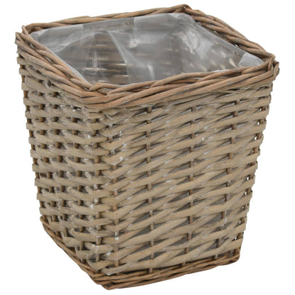 Vyvýšený Záhon 3 Ks Proutěný S Pe Výstelkou