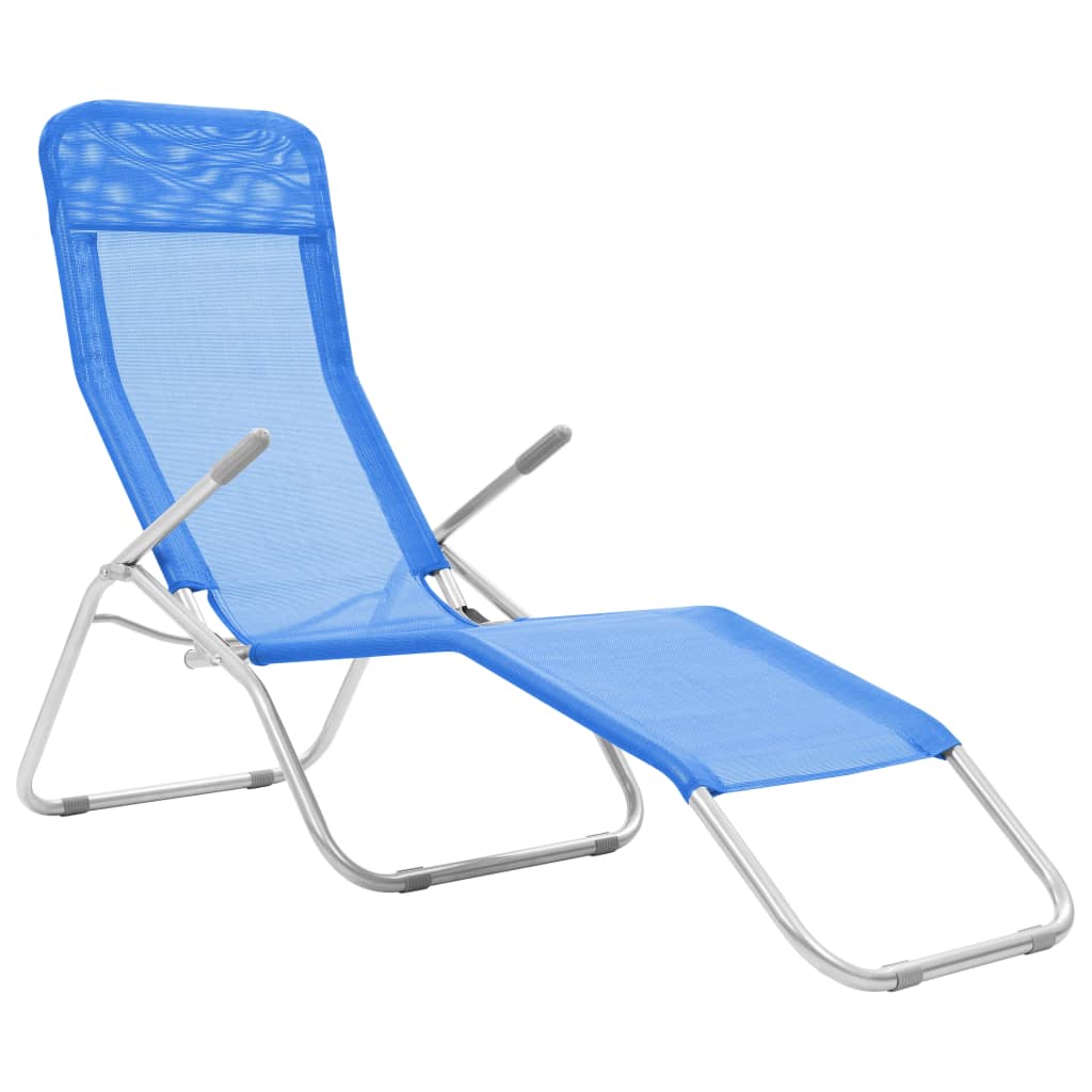 Skládací Zahradní Lehátka 2 Ks Textilen