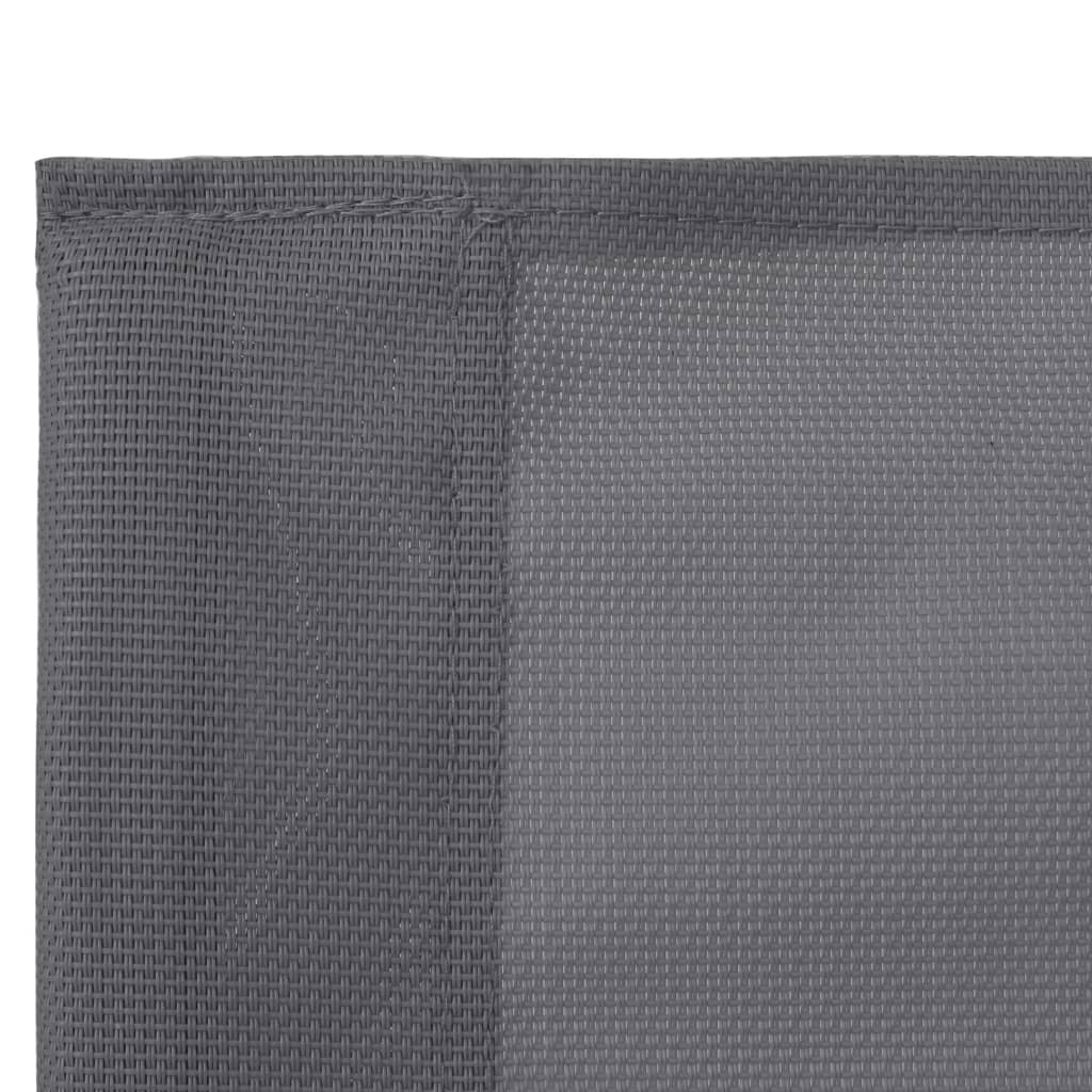 4Dílná Zahradní Sedací Souprava Textil A Ocel Šedá Černá