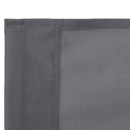 4Dílná Zahradní Sedací Souprava Textil A Ocel Šedá Černá