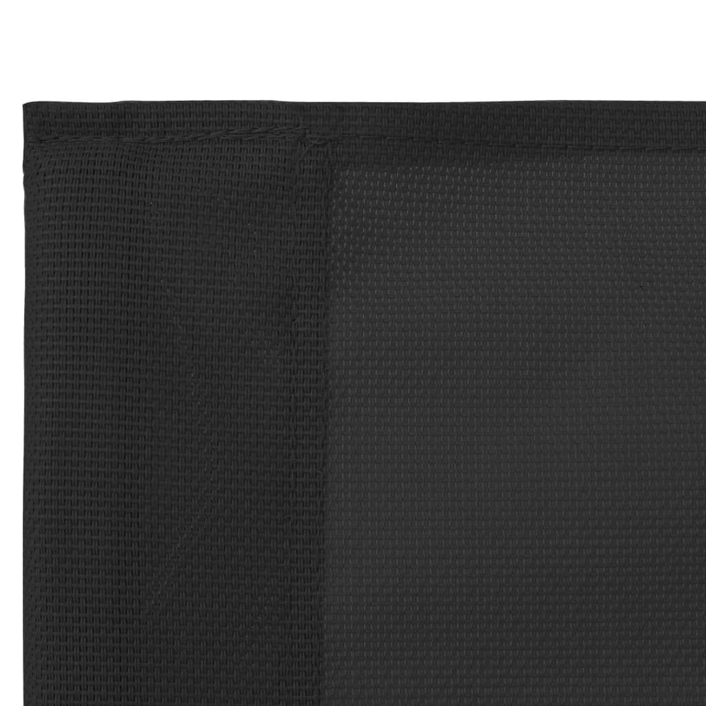 4Dílná Zahradní Sedací Souprava Textil A Ocel Černá