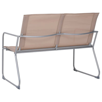 4Dílná Zahradní Sedací Souprava Textil A Ocel Taupe