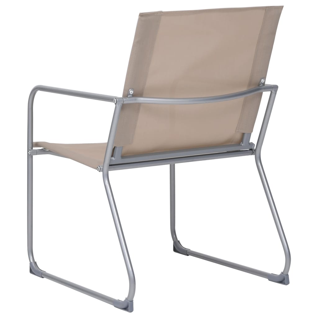 4Dílná Zahradní Sedací Souprava Textil A Ocel Taupe