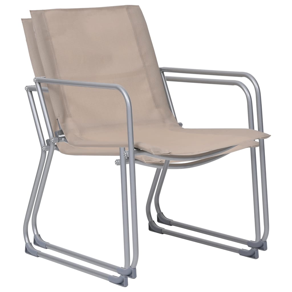 4Dílná Zahradní Sedací Souprava Textil A Ocel Taupe