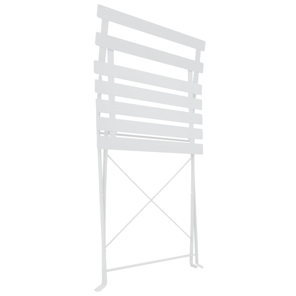 3Dílný Bistro Set Ocelový Bílý