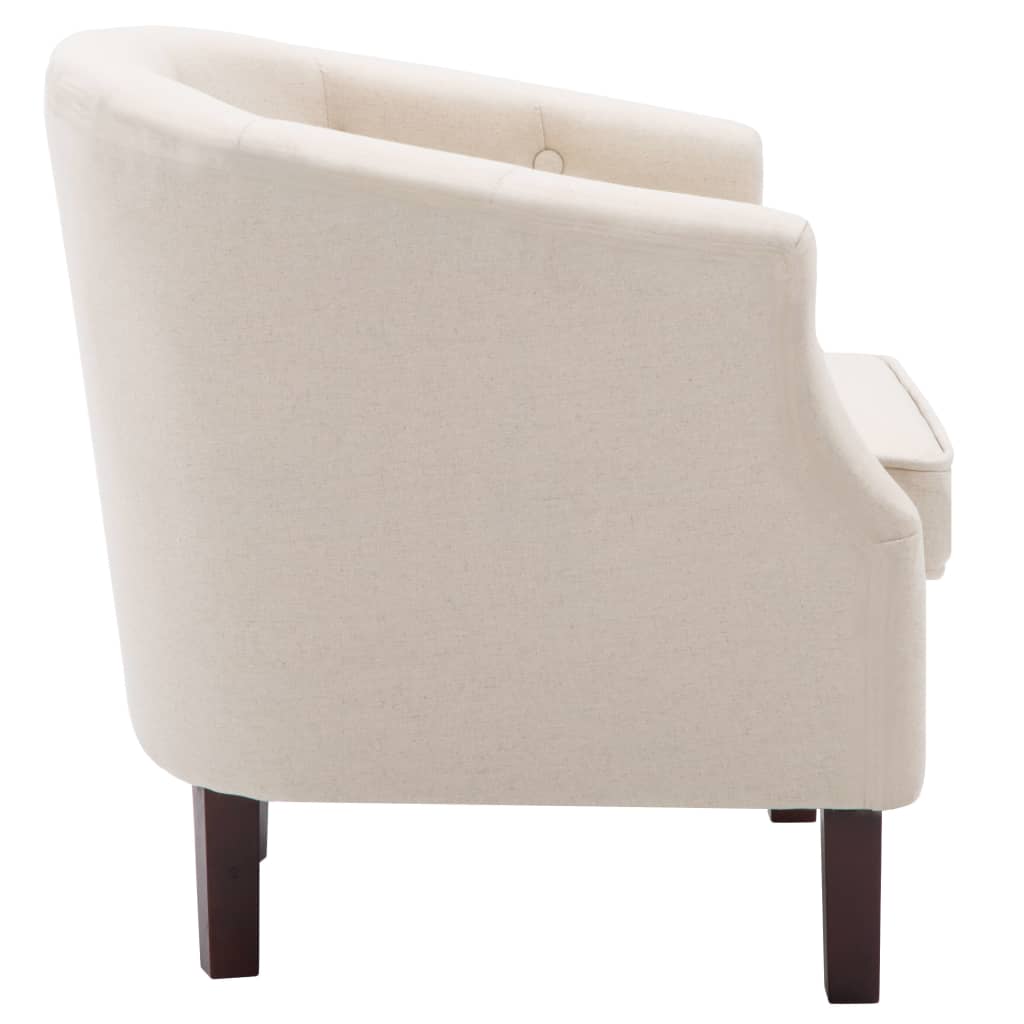Křeslo Béžové Textil