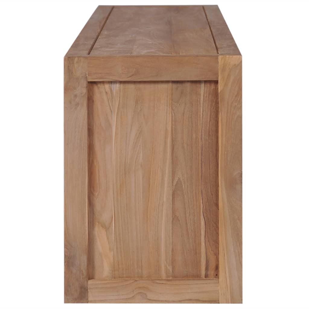 Tv Stolek Masivní Teak S Přírodním Povrchem 120 X 30 X 40 Cm