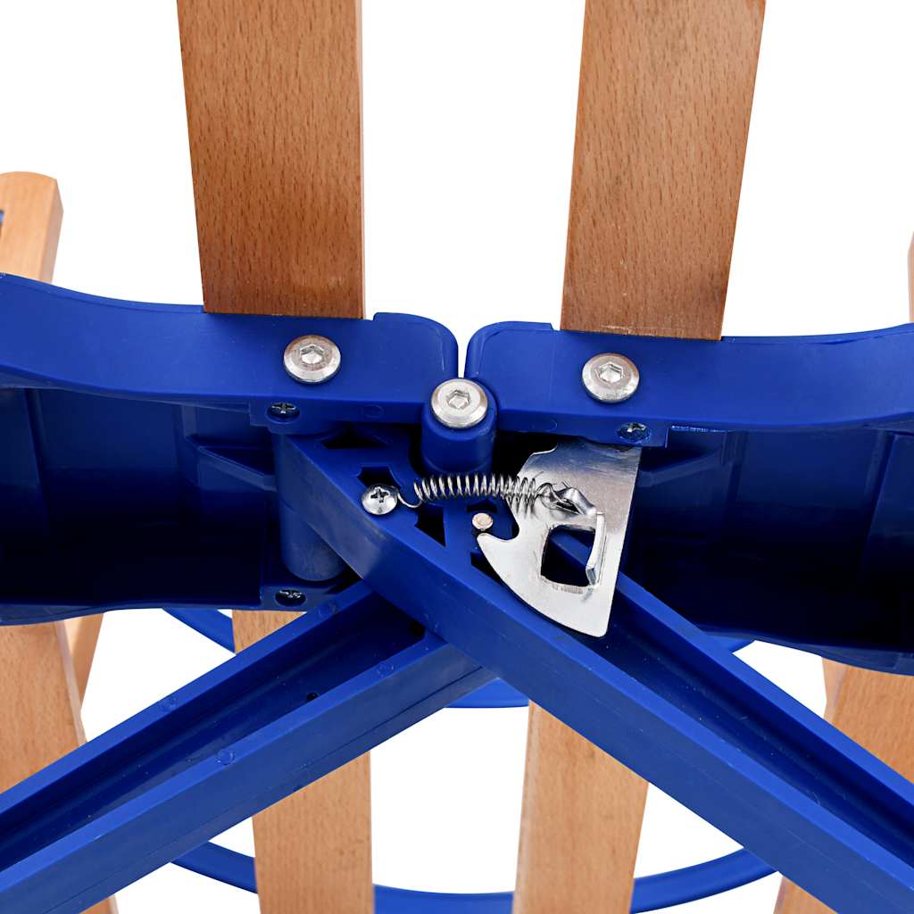 Skládací Sněžné Sáně Dřevěné 119 Cm