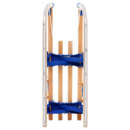 Skládací Sněžné Sáně Dřevěné 119 Cm