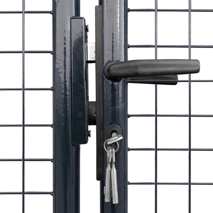 Zahradní Plotová Branka Z Pozinkované Oceli Šedá