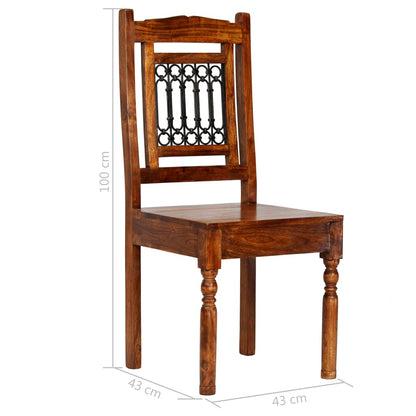 Jídelní Set 5 Kusů Masivní Akáciové Dřevo