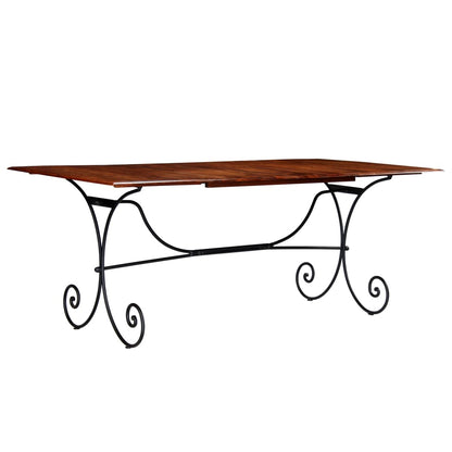 Jídelní Set 9 Kusů Masivní Akáciové Dřevo