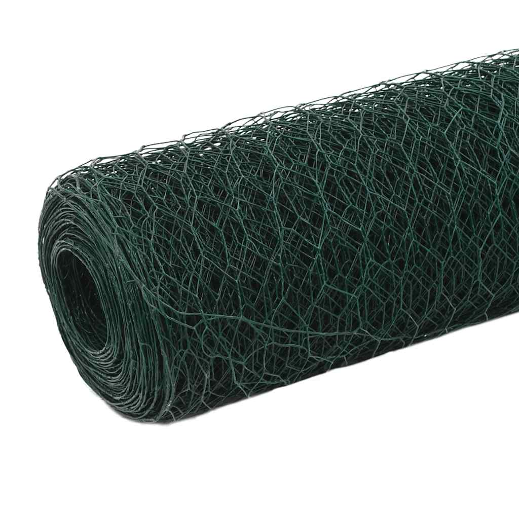 Pletivo Ke Kurníku Ocel Pvc Vrstva 25 X 1,2 M Zelené Zelená