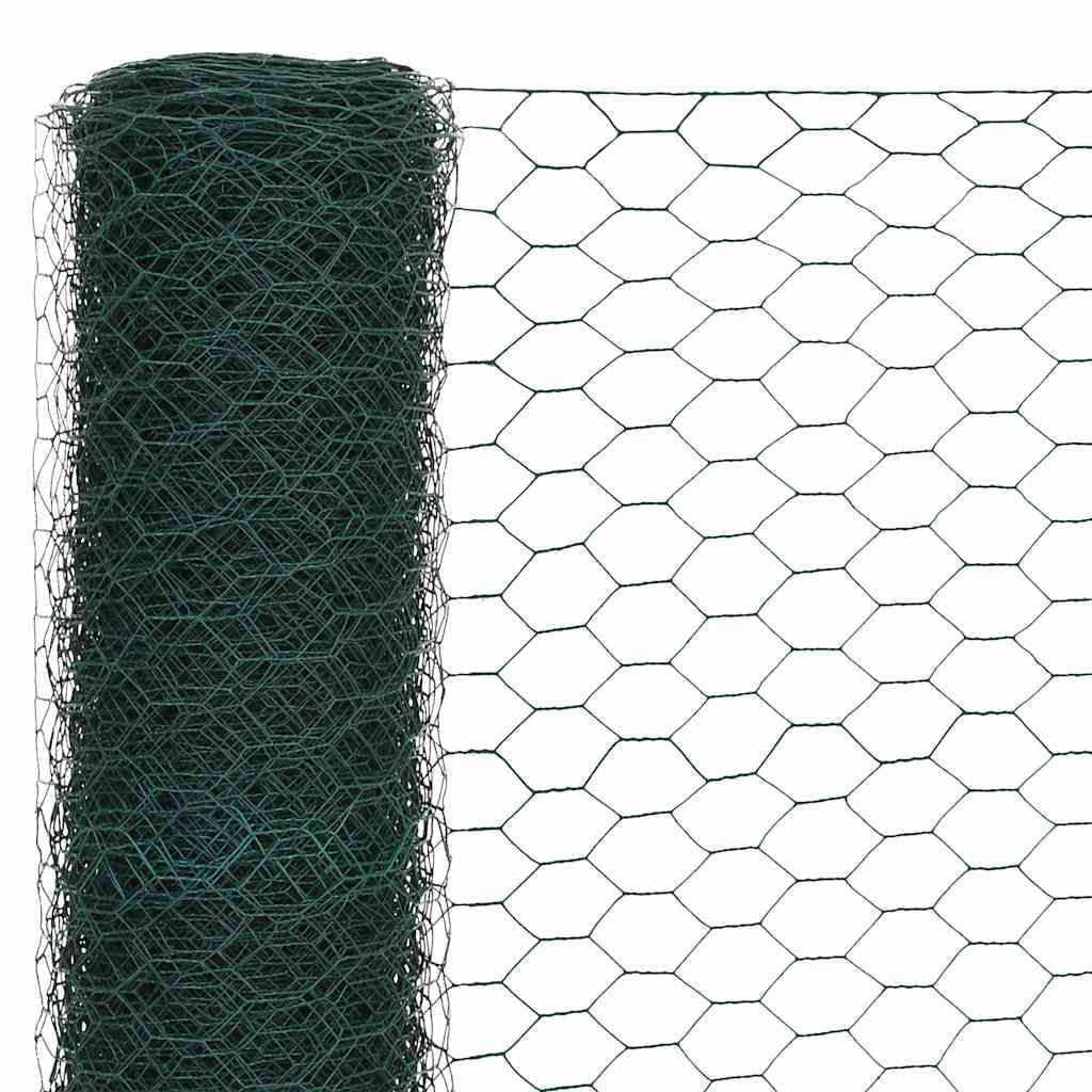 Pletivo Ke Kurníku Ocel Pvc Vrstva 25 X 1,2 M Zelené Zelená