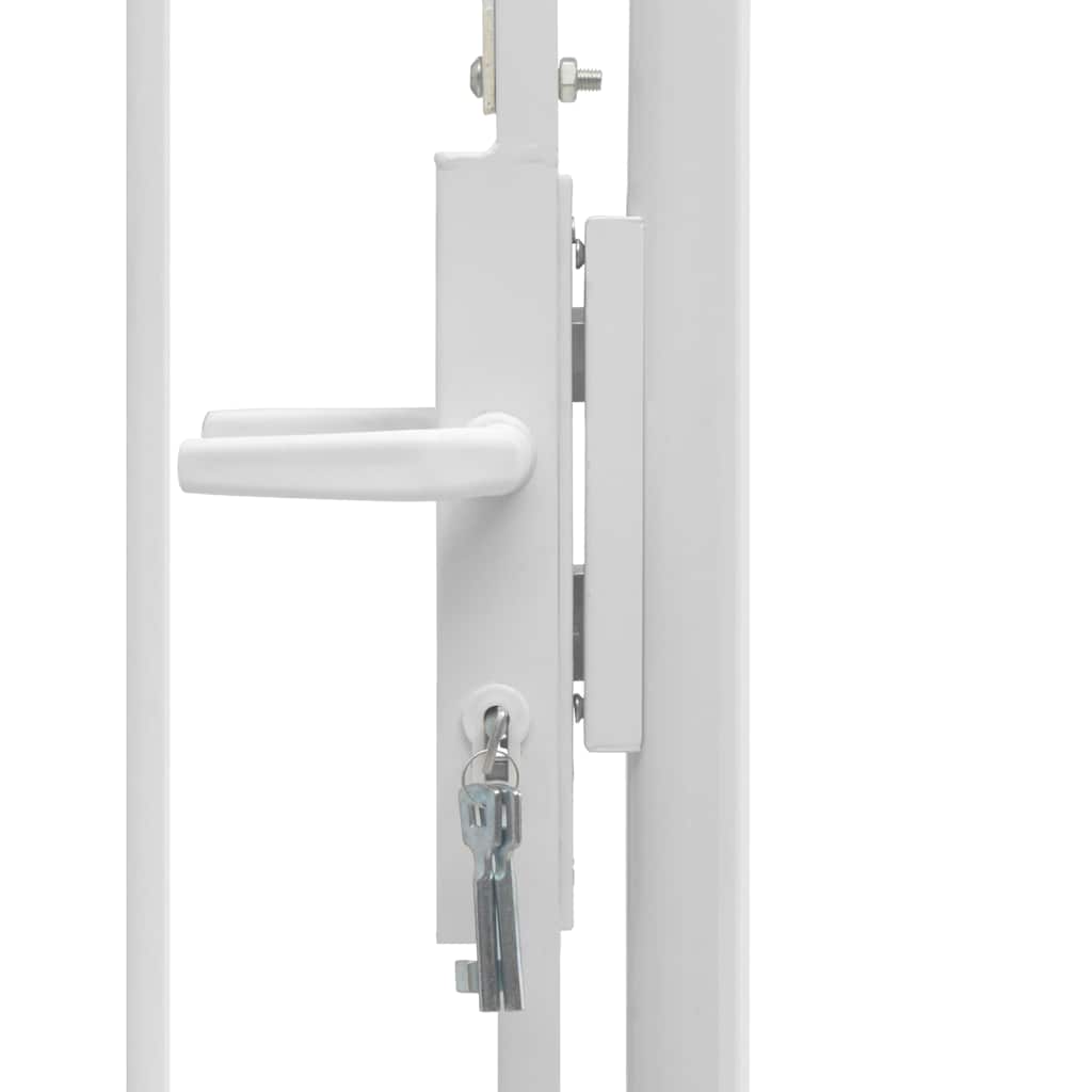 Zahradní Brána Woerden Ocel 1X2,45 M Bílá