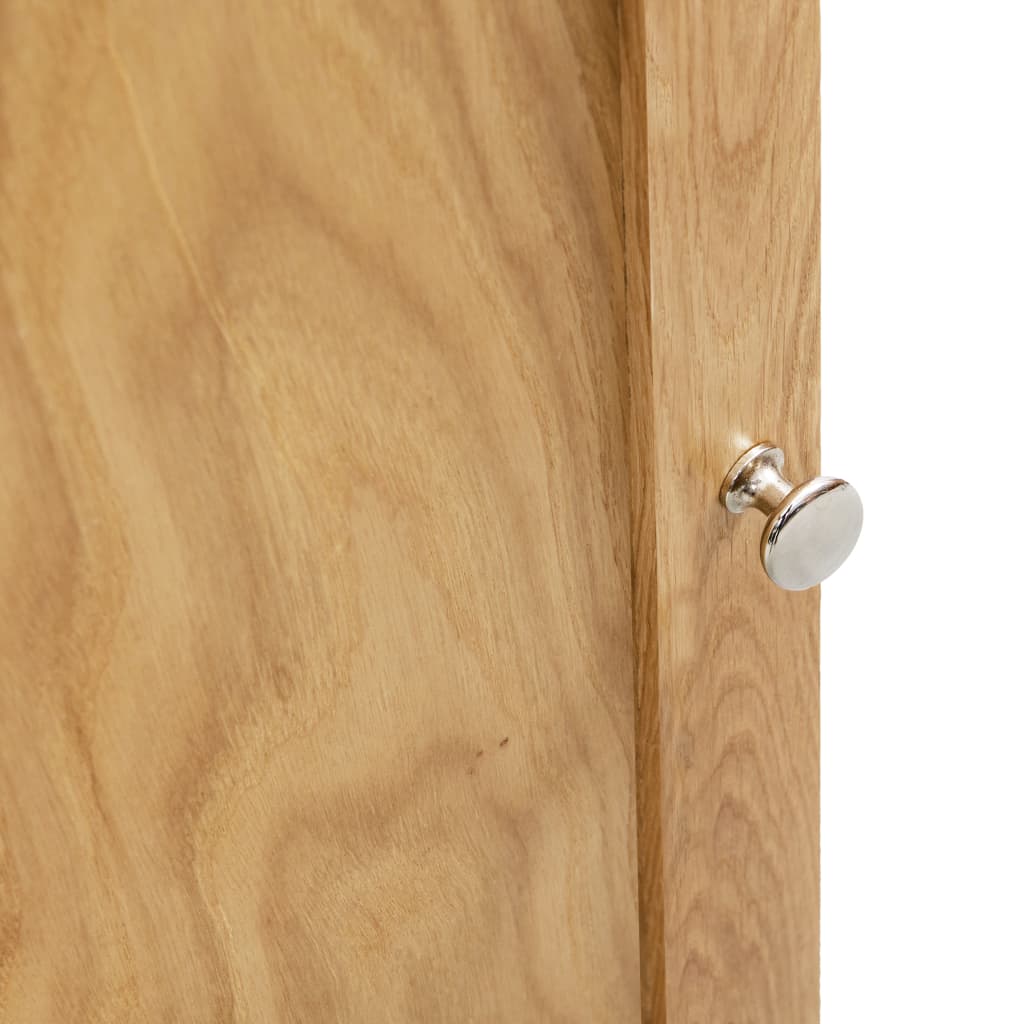 Rohová Skříňka 59 X 36 X 180 Cm Masivní Dubové Dřevo