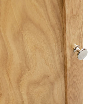 Rohová Skříňka 59 X 36 X 180 Cm Masivní Dubové Dřevo