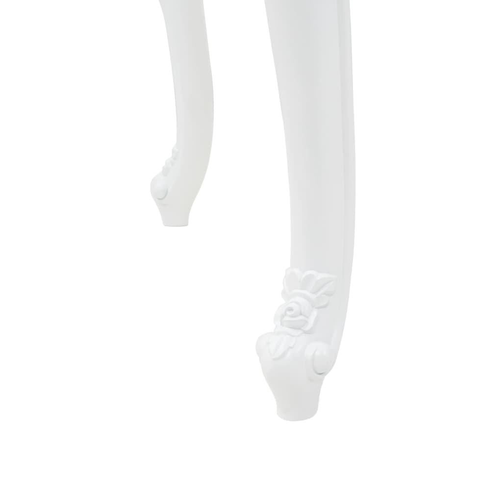 Jídelní Stůl 179 X 89 X 81 Cm Vysoký Lesk Bílý