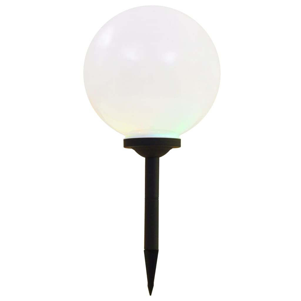 Zahradní Solární Lampy 2 Ks Led Kulovité Rgb
