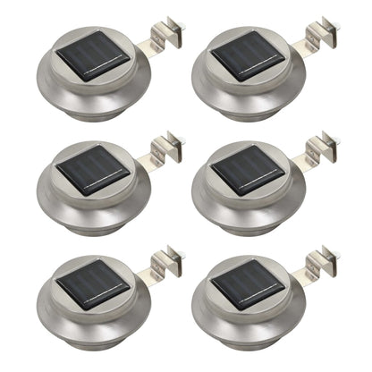 Zahradní Solární Lampy 6 Ks Led Kulaté 12 Cm Bílé