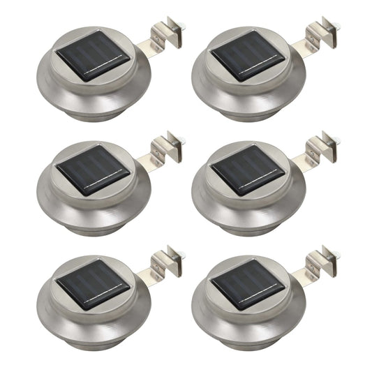 Zahradní Solární Lampy 6 Ks Led Kulaté 12 Cm Bílé