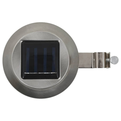 Zahradní Solární Lampy 6 Ks Led Kulaté 12 Cm Bílé