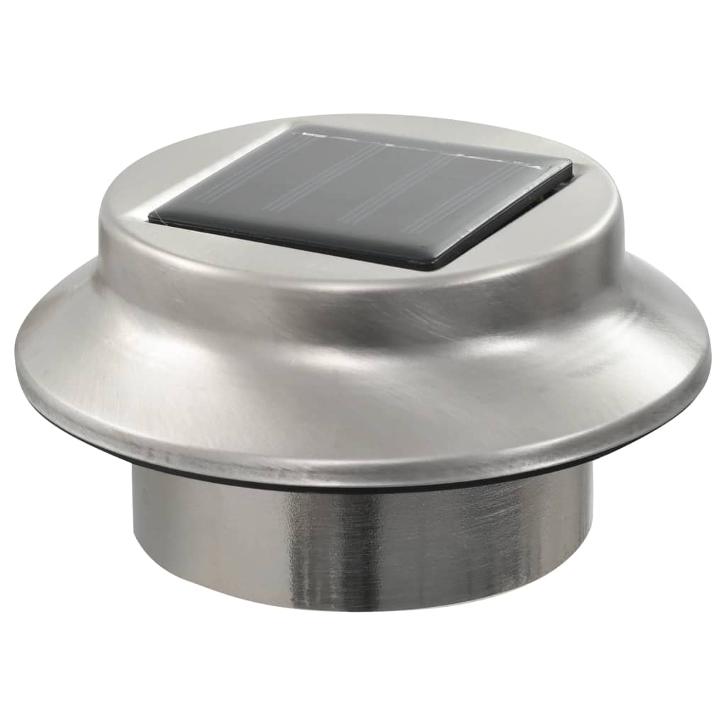 Zahradní Solární Lampy 6 Ks Led Kulaté 12 Cm Bílé