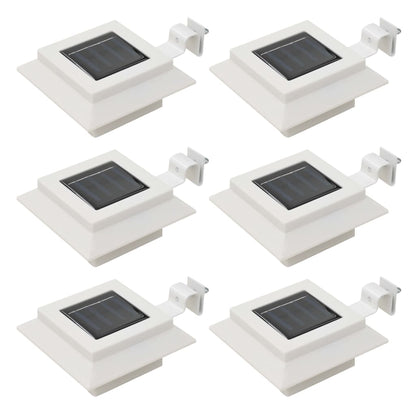 Zahradní Solární Lampy 12 Ks Led Čtvercové 12 Cm Černé