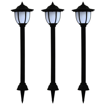 Zahradní Solární Lampy 6 Ks Led Černé