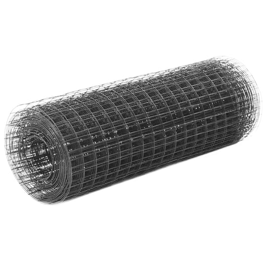 Pletivo Ke Kurníku Ocel Pvc Vrstva 25 X 0,5 M Šedé