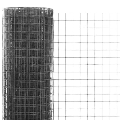 Pletivo Ke Kurníku Ocel Pvc Vrstva 25 X 0,5 M Šedé